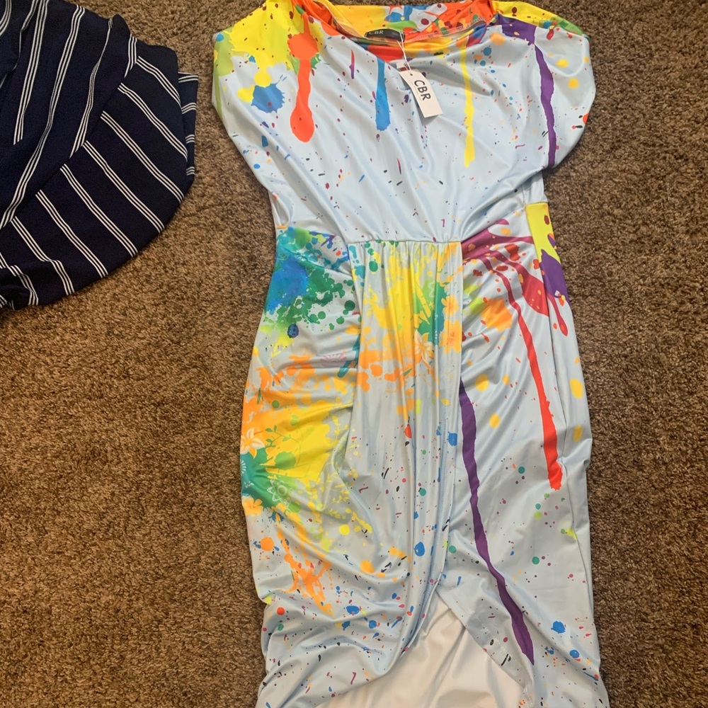 Paint splatter dress